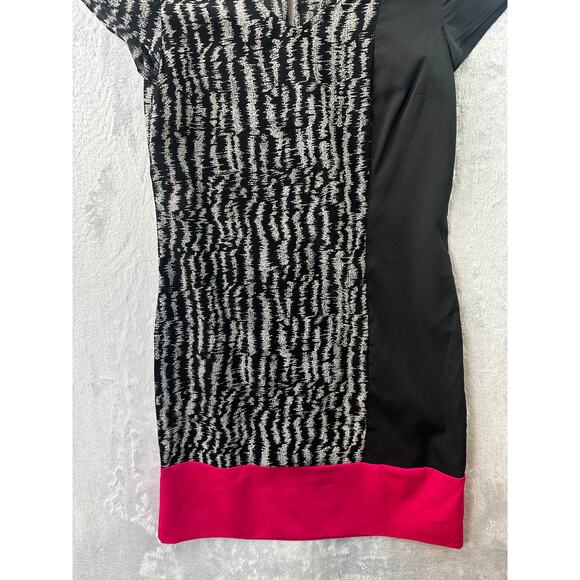M60 Miss Sixty Color Block Dress | Black, Gray, Pink | Size 0 | Y2K Retro - Picture 5 of 5